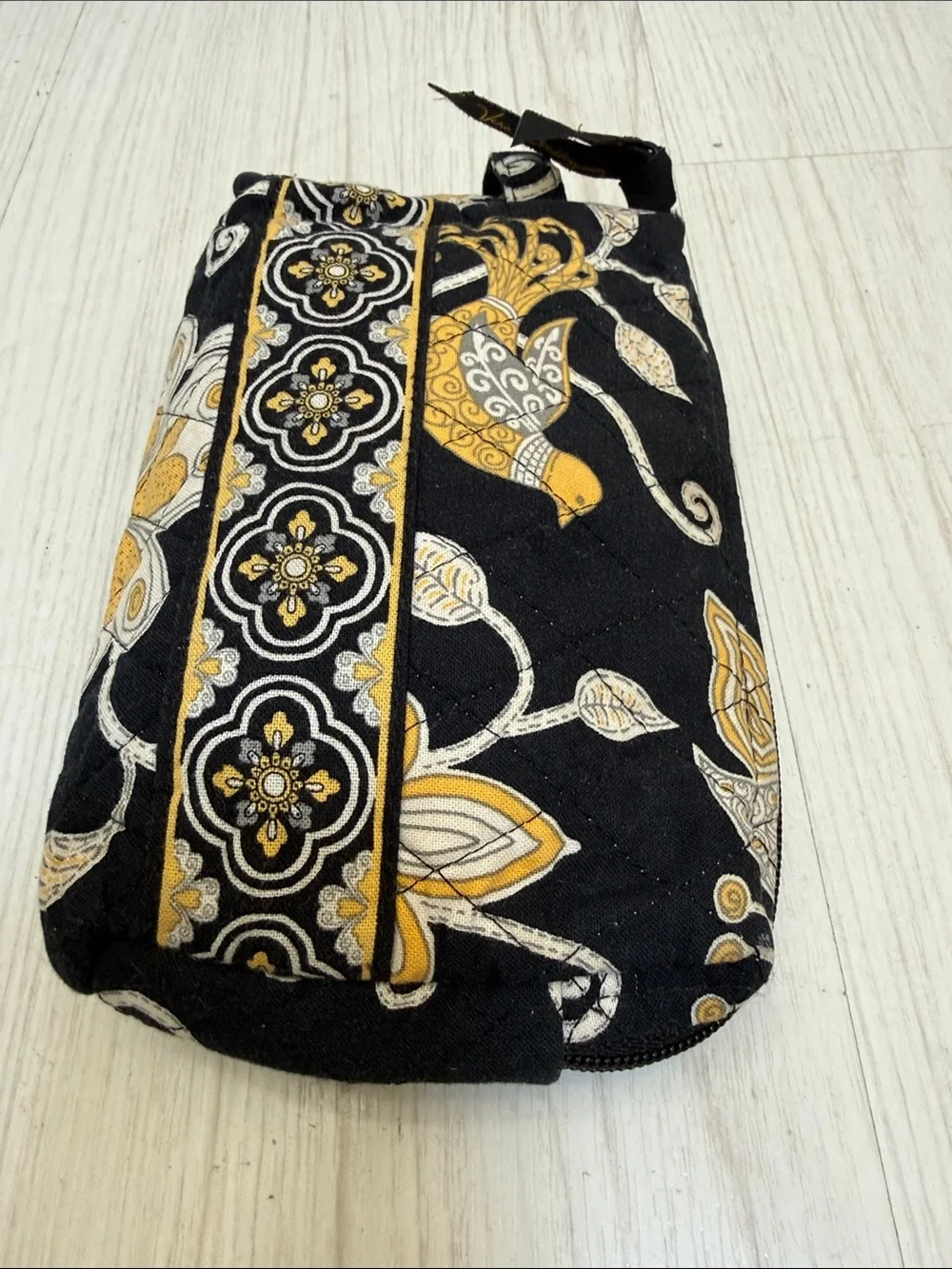 Vera Bradley Floral Bird Canvas Cosmetic Pouch